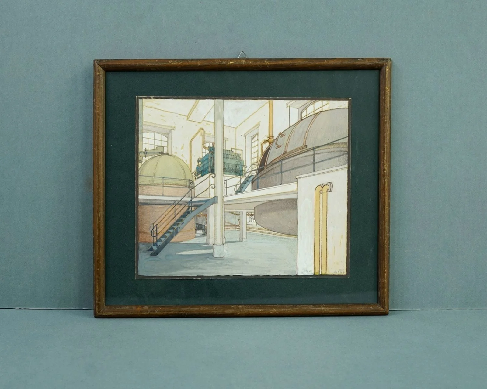 Aquarell Sudhaus Brauerei Ziegelhof, detail
