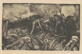 The Charge, by George Bellows, ink, 1918