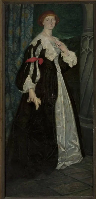 Portrait of Irena Solska, detail