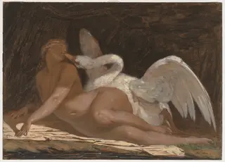 Leda and the Swan, by Adolphe Yvon, 1864