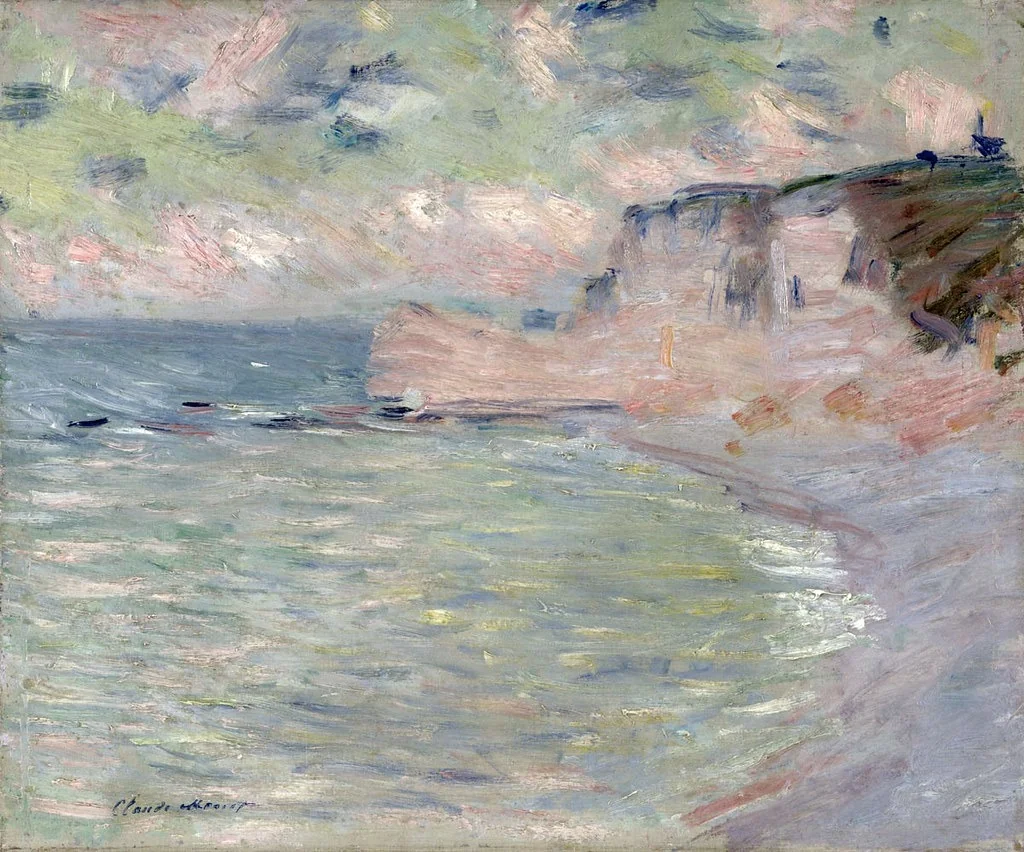 Falaise et Porte d'Amont, effet du matin, detail
