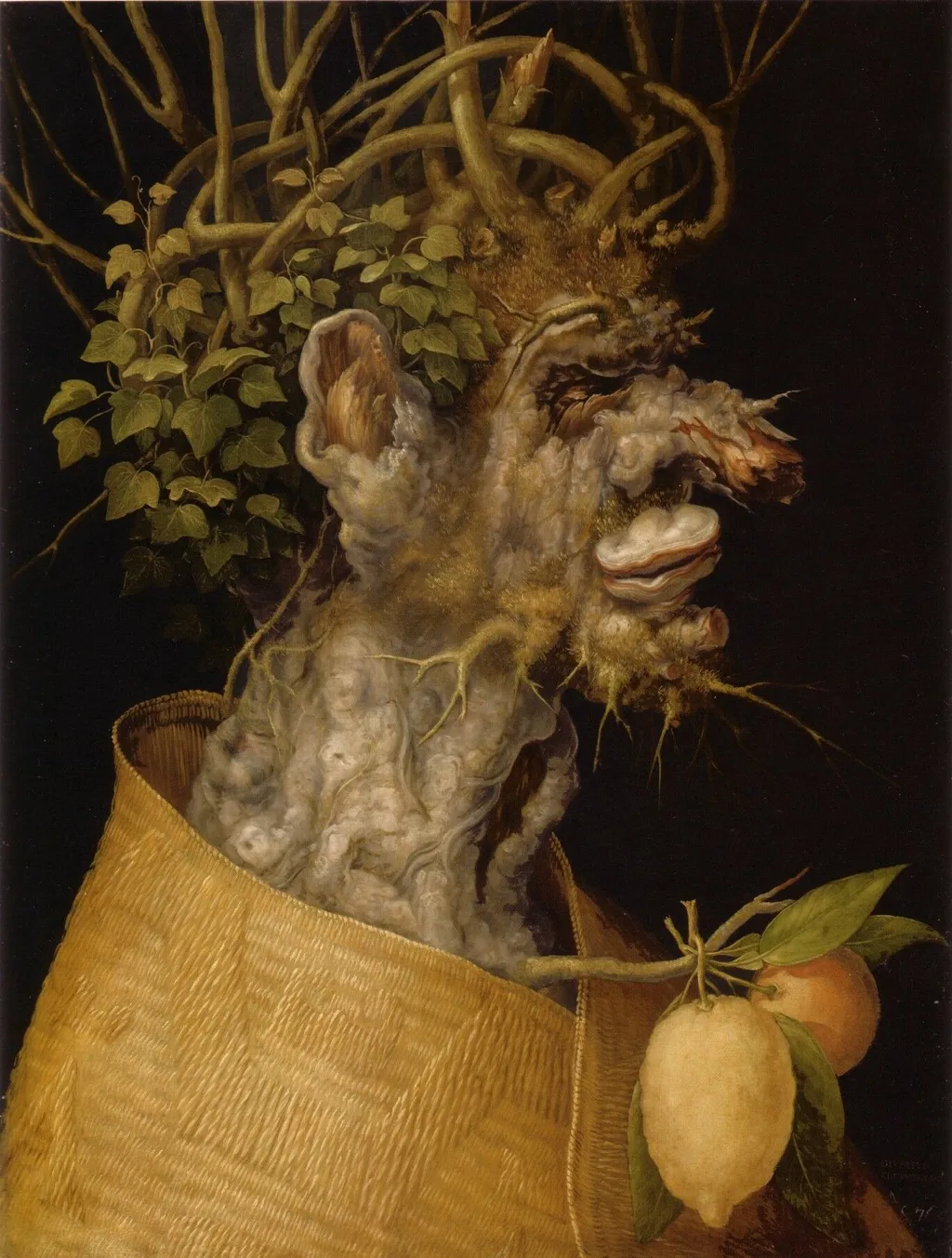 Allegory of Winter, by Giuseppe Arcimboldo, oil, 1563