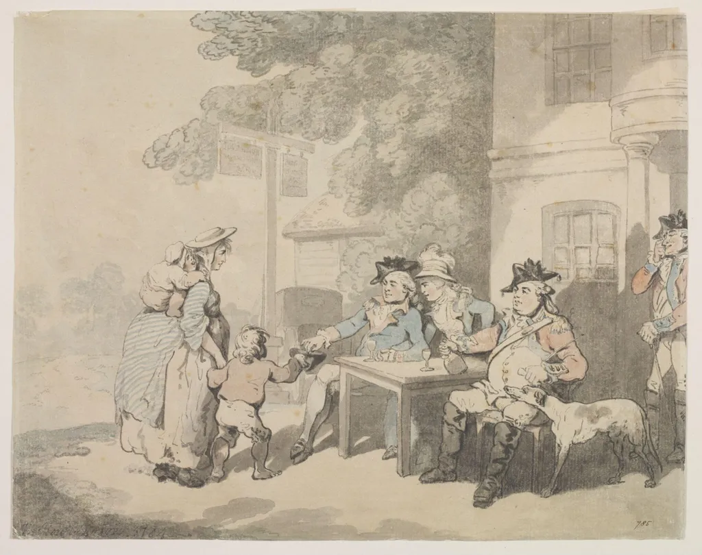 Untitled, by Thomas Rowlandson, watercolor, 1784