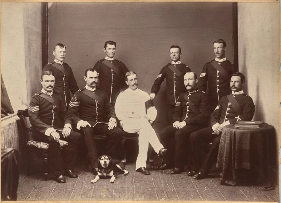 Captain Watkins and Non Com. officers, detail