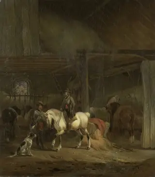 Horse Stable, by Joseph Moerenhout, unspecified, 1830