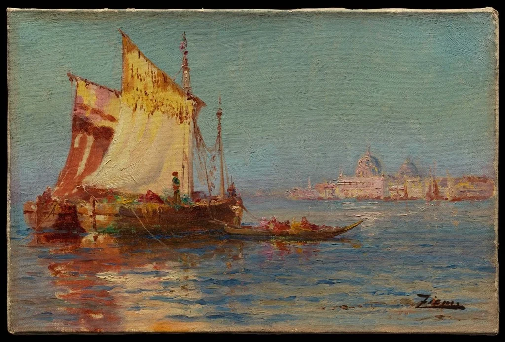 Venetian Sailboats, detail