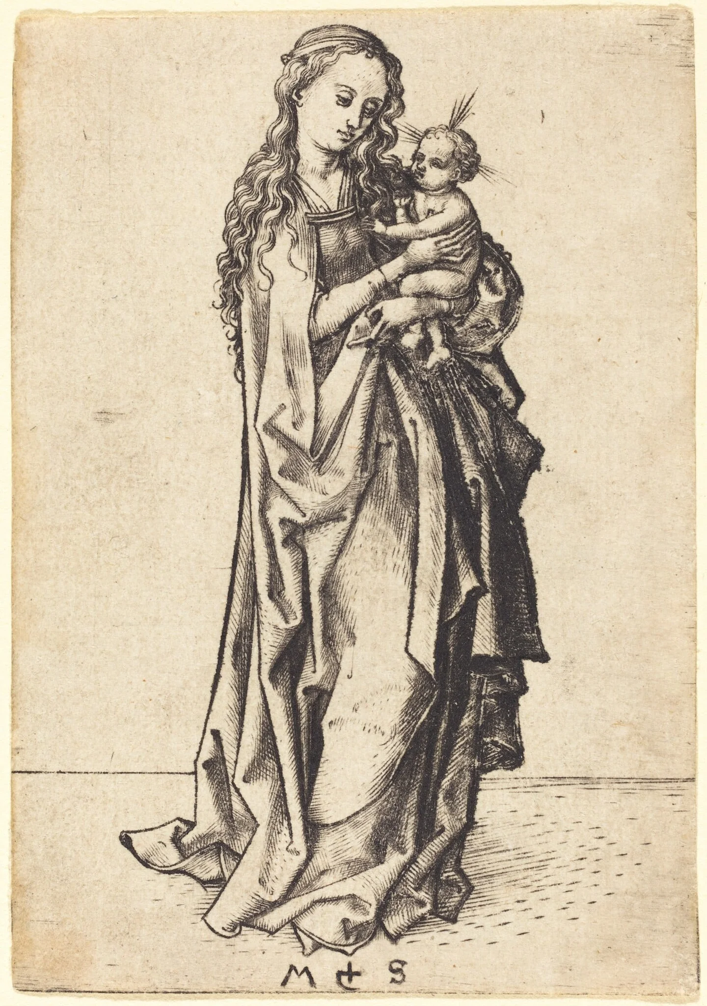 The Small Madonna and Child, detail