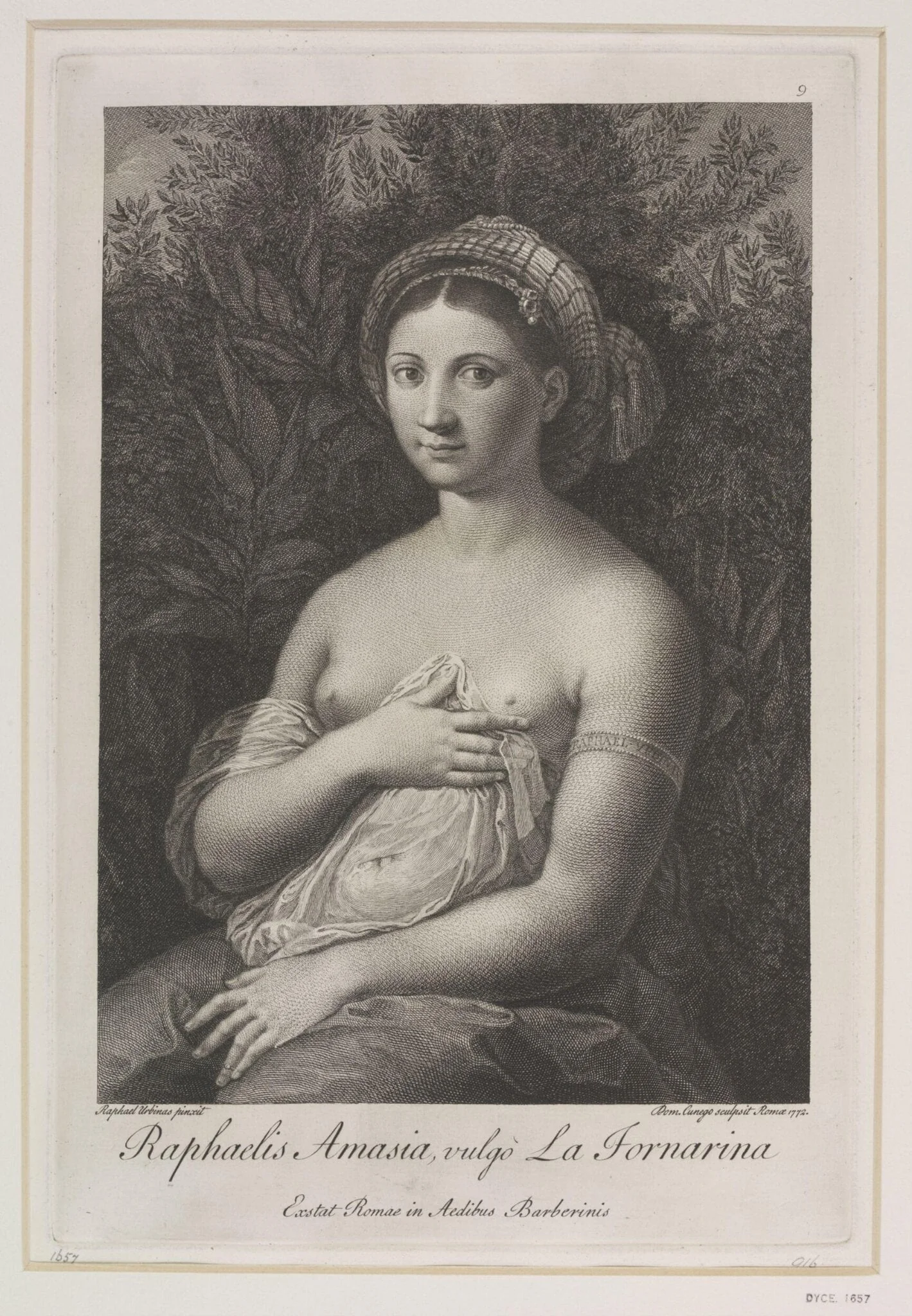 La Fornarina, detail