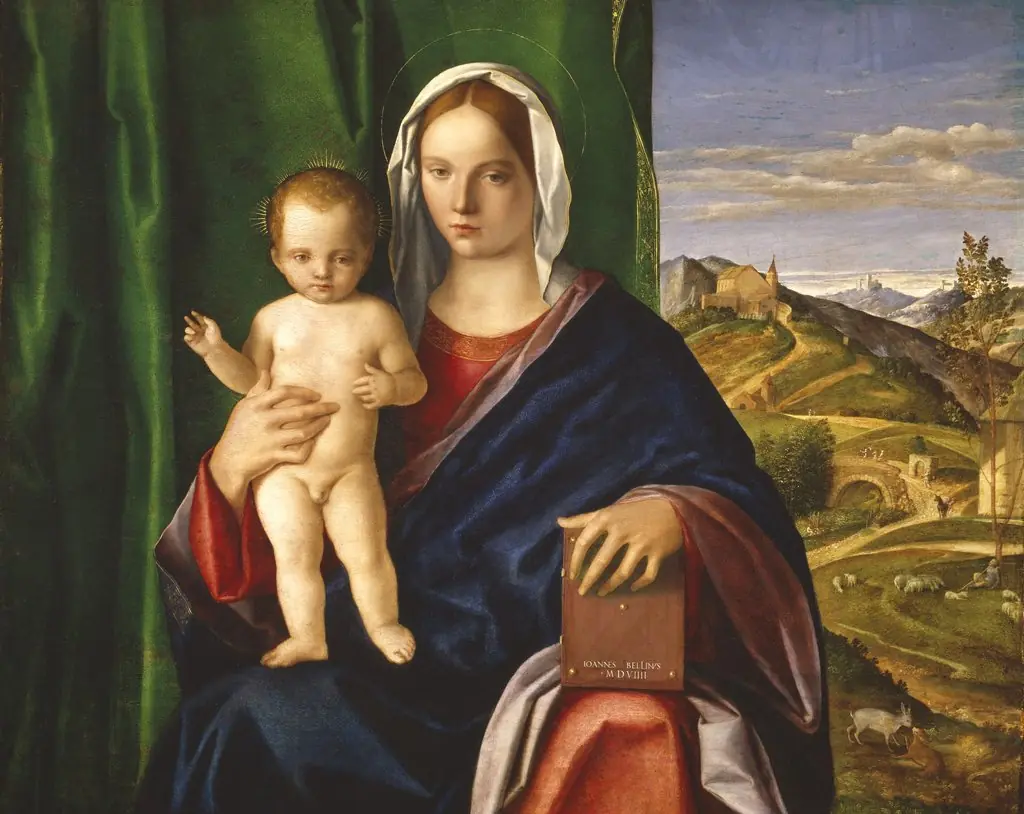 Madonna and Child, by Giovanni Bellini, oil, 1509