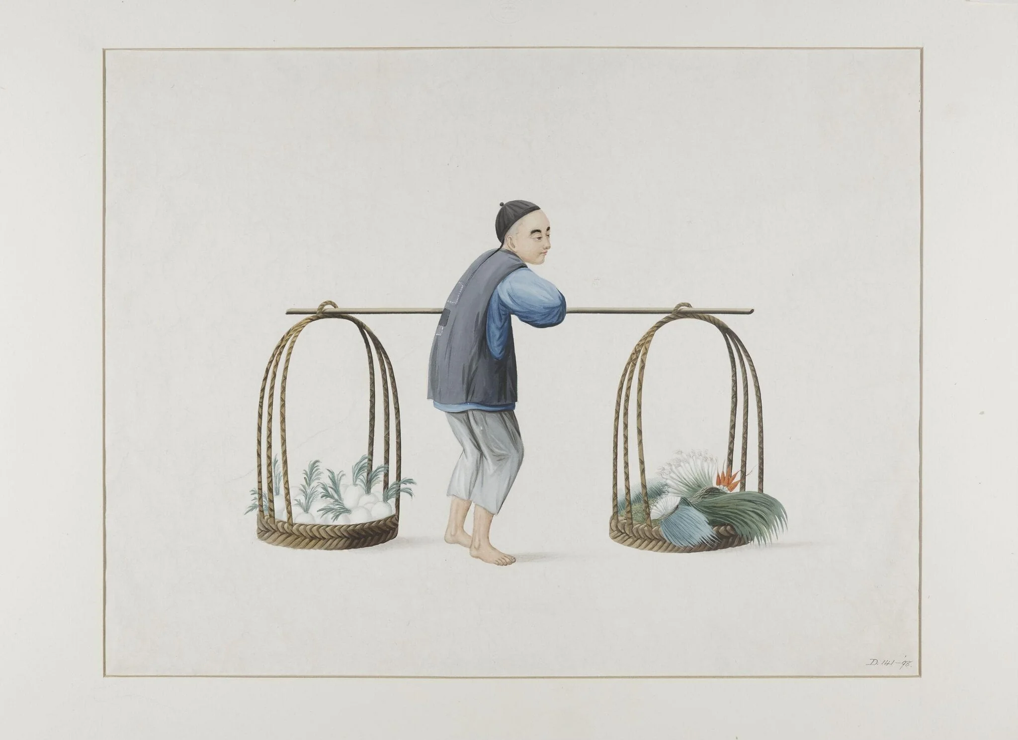 A Vegetable Seller, detail