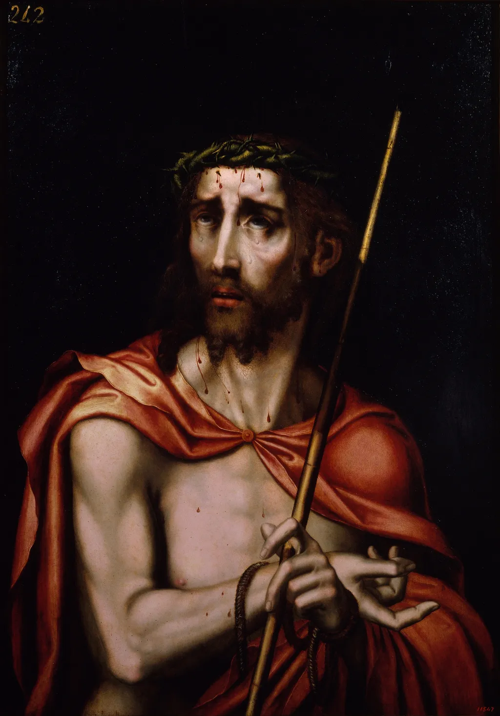 Ecce Homo, by Luis de Morales, oil, 1570