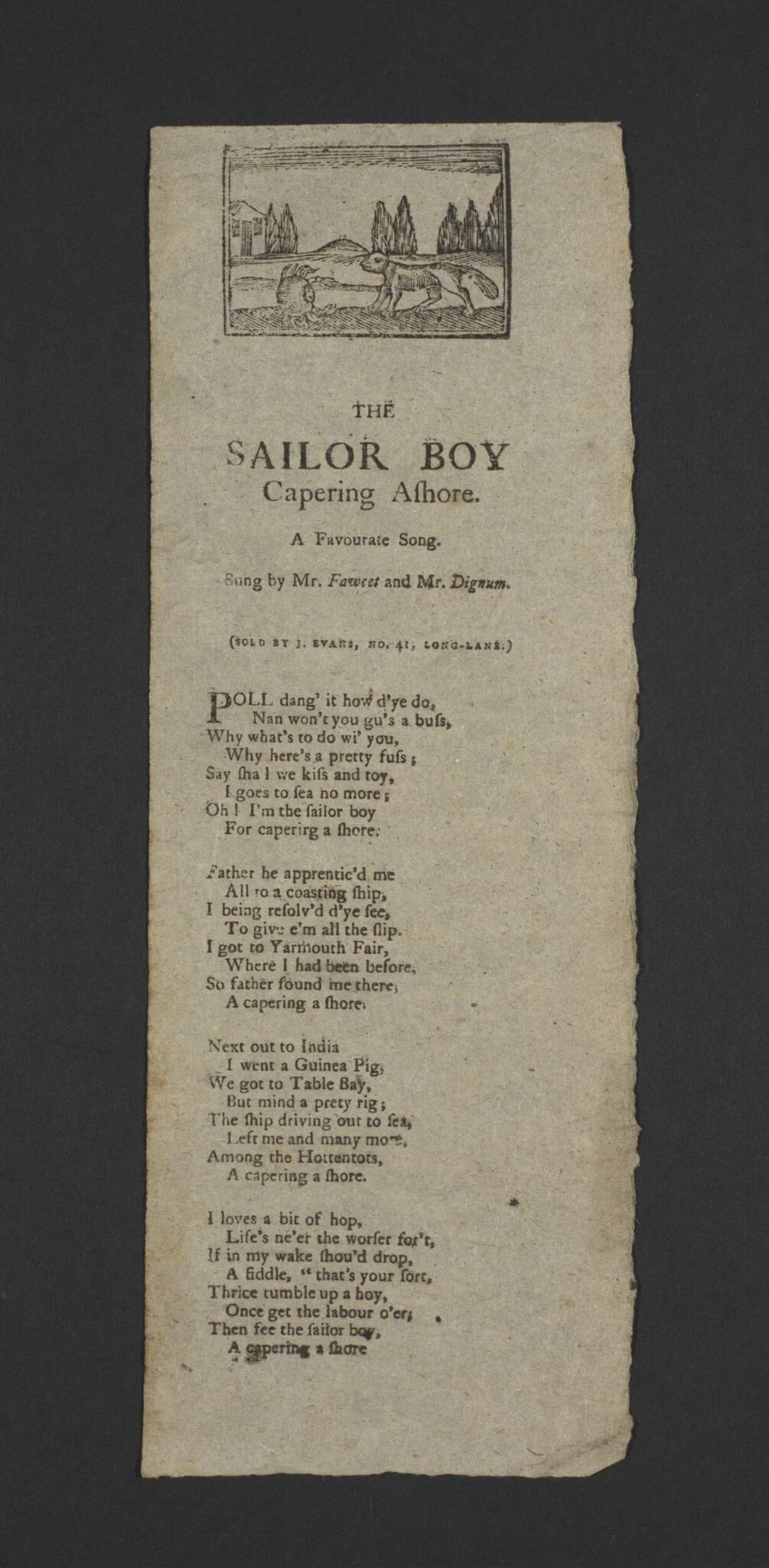 The Sailor Boy, detail