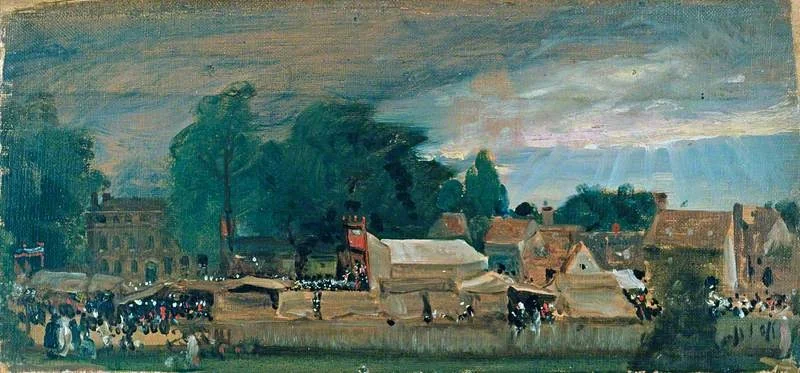 A Village Fair (probably at East Bergholt), detail