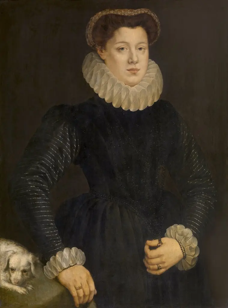 Portrait of a Lady, by Adriaen Thomasz. Key, oil, 1589