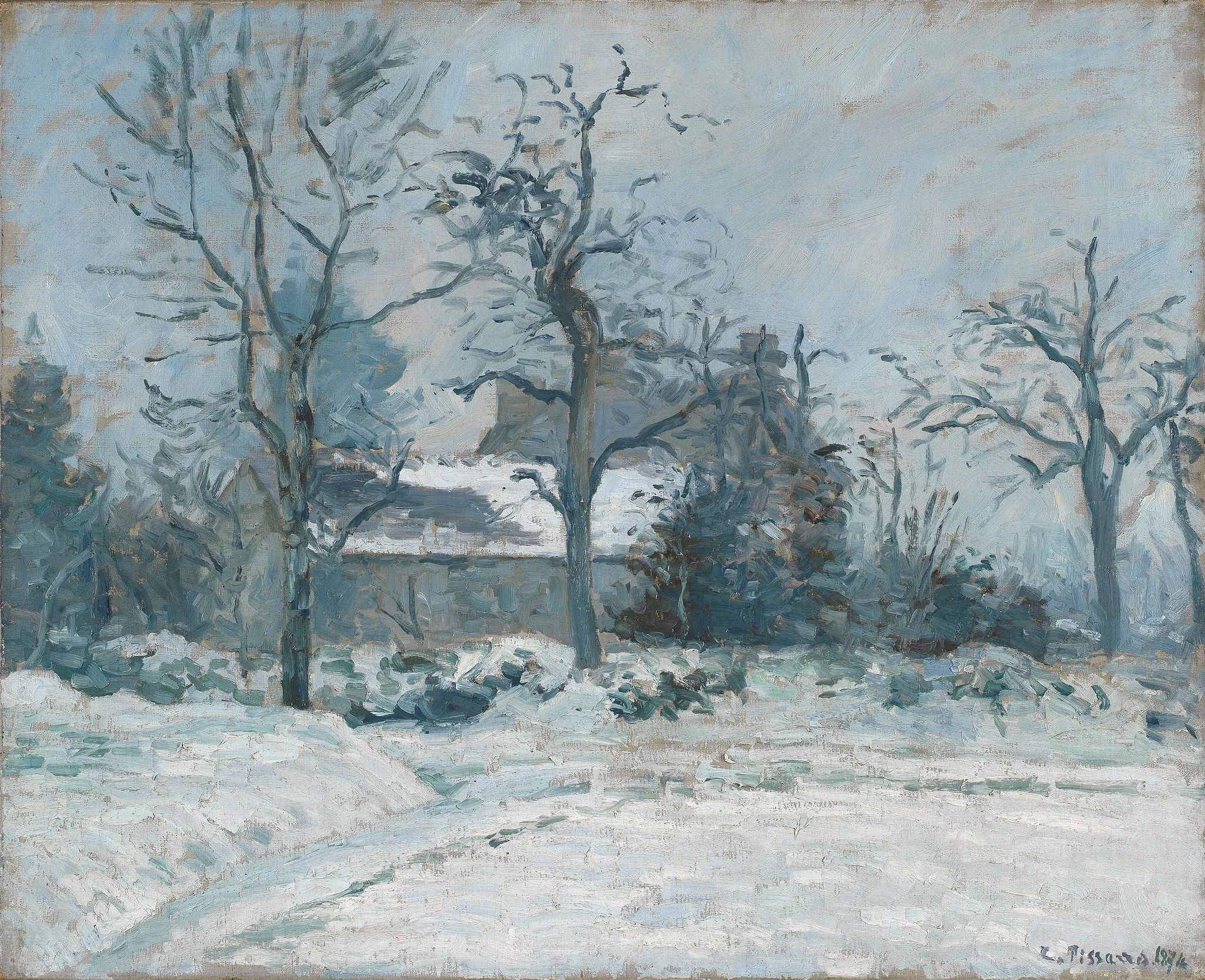 La Maison de la Piette, Montfoucault, effet de neige, detail