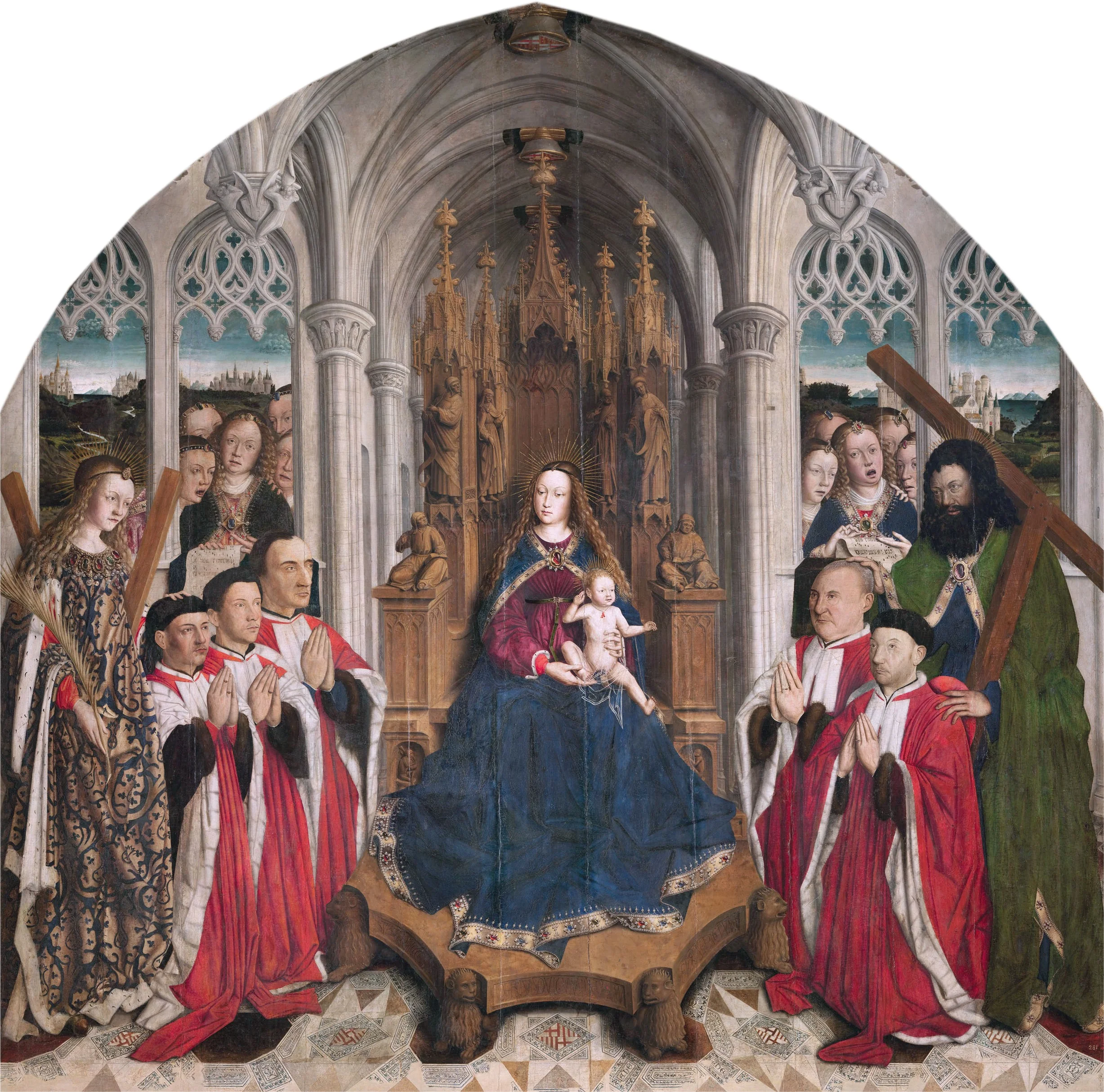Virgin of the Councillors, detail