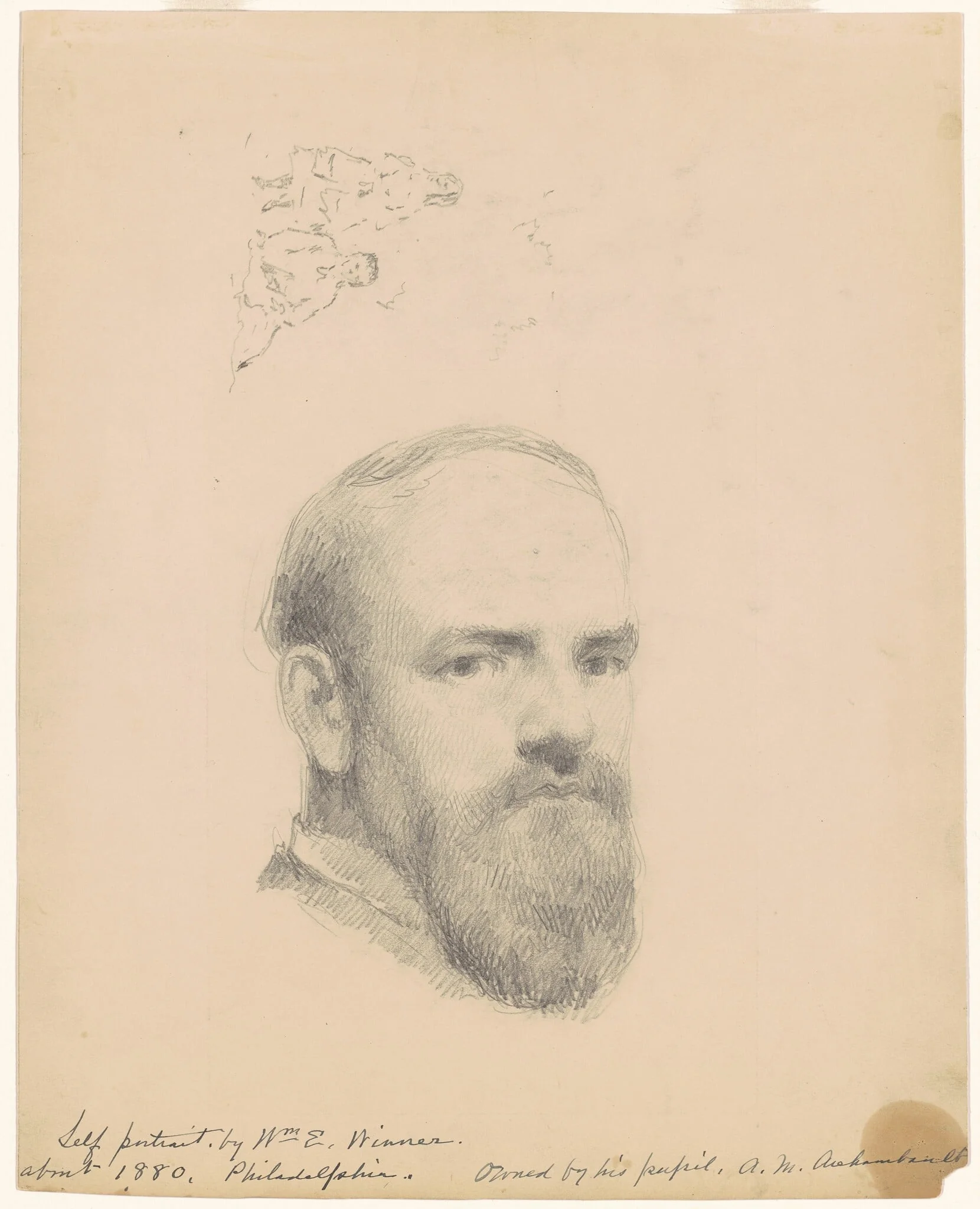 Self-Portrait [recto], detail