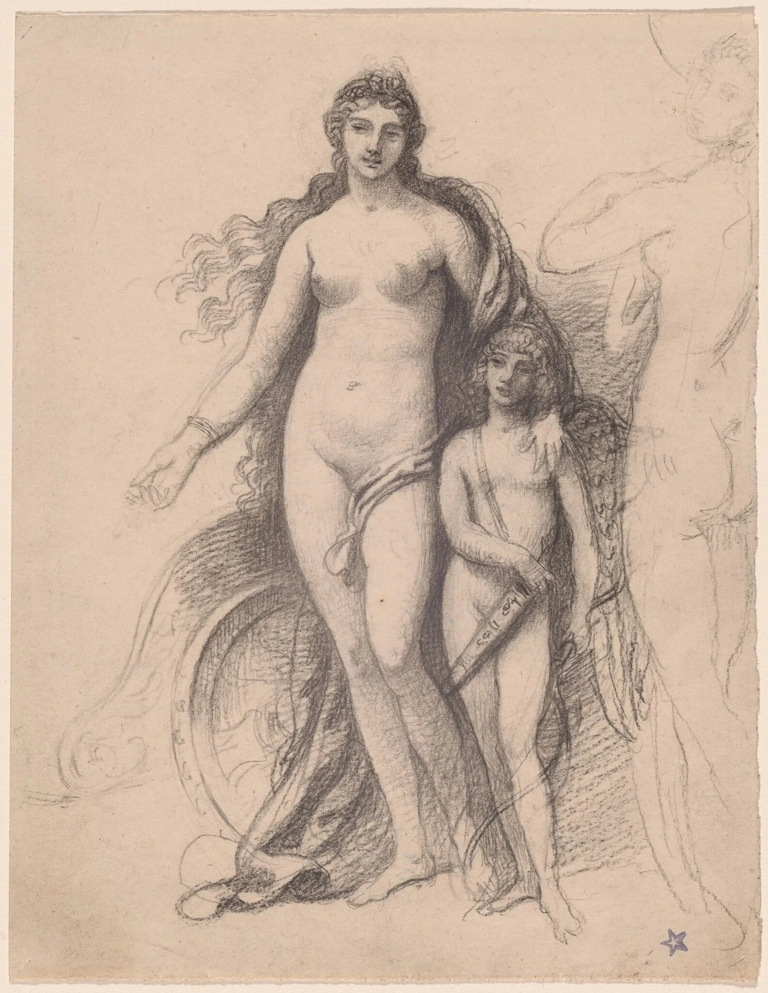 Venus and Cupid, detail