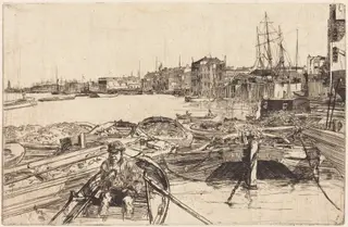 The Pool, by James McNeill Whistler, ink, 1859