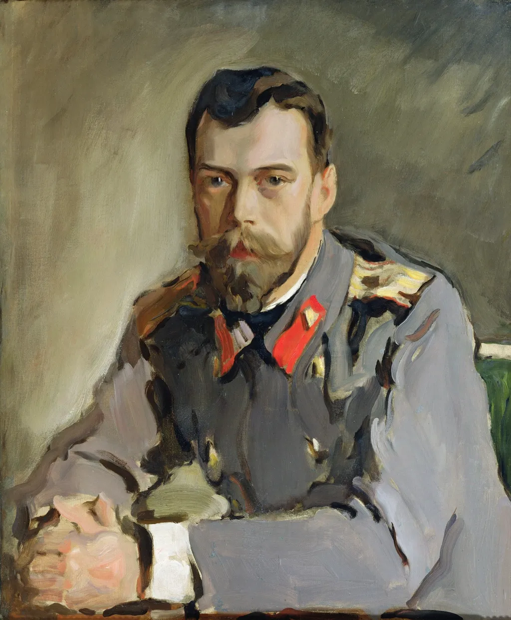 Portrait of Nicholas II, by Valentin Serov, oil, 1900
