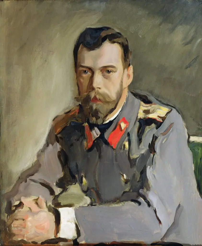 Portrait of Nicholas II, by Valentin Serov, oil, 1900