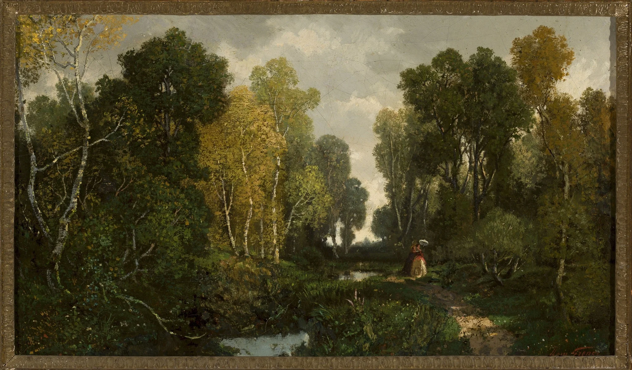 Forest in Fontainebleau, detail