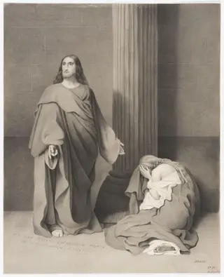 Go and Sin No More, by Thomas Dalling Barlee, 1850
