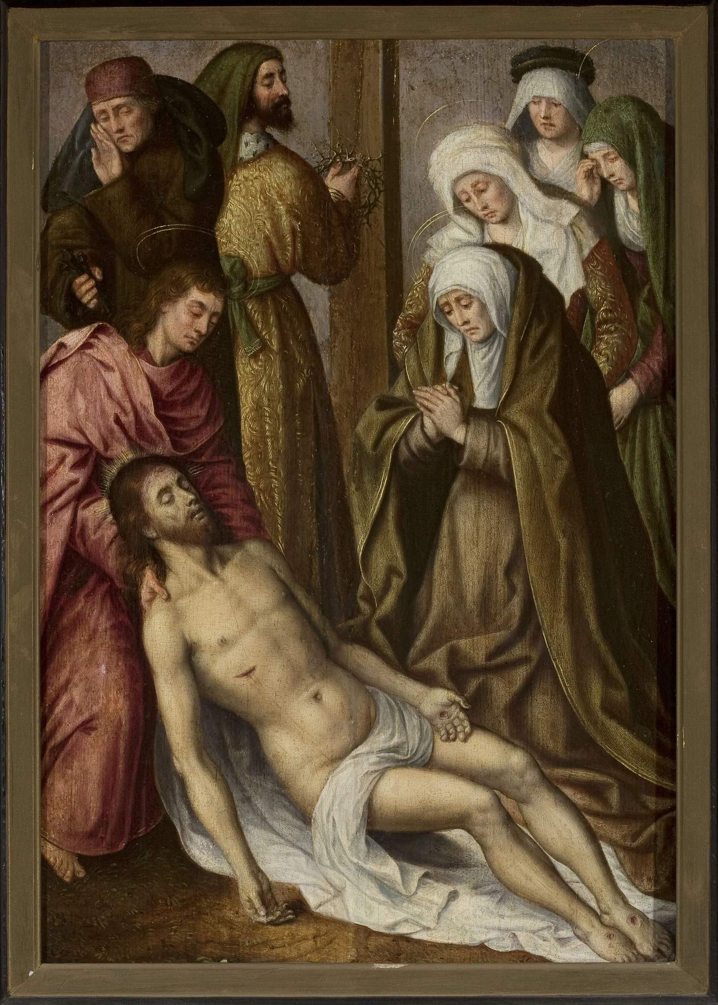 Mourning of Christ (Matthew 27:59–61; Mark 15:46–47; Luke 23:53–56; John 19:38–42), detail