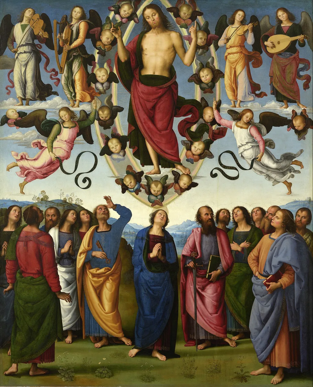 Ascension of Christ, by Pietro Perugino, oil, 1450