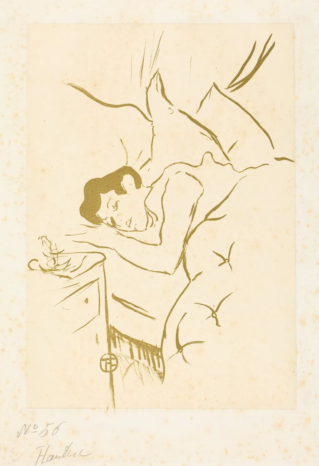 Your Mouth (Ta bouche), by Henri de Toulouse-Lautrec, ink, 1893