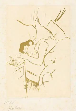 Your Mouth (Ta bouche), by Henri de Toulouse-Lautrec, ink, 1893