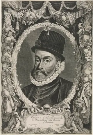 Portrait of Philip II, King of Spain, by Jonas Suyderhoff, 1644
