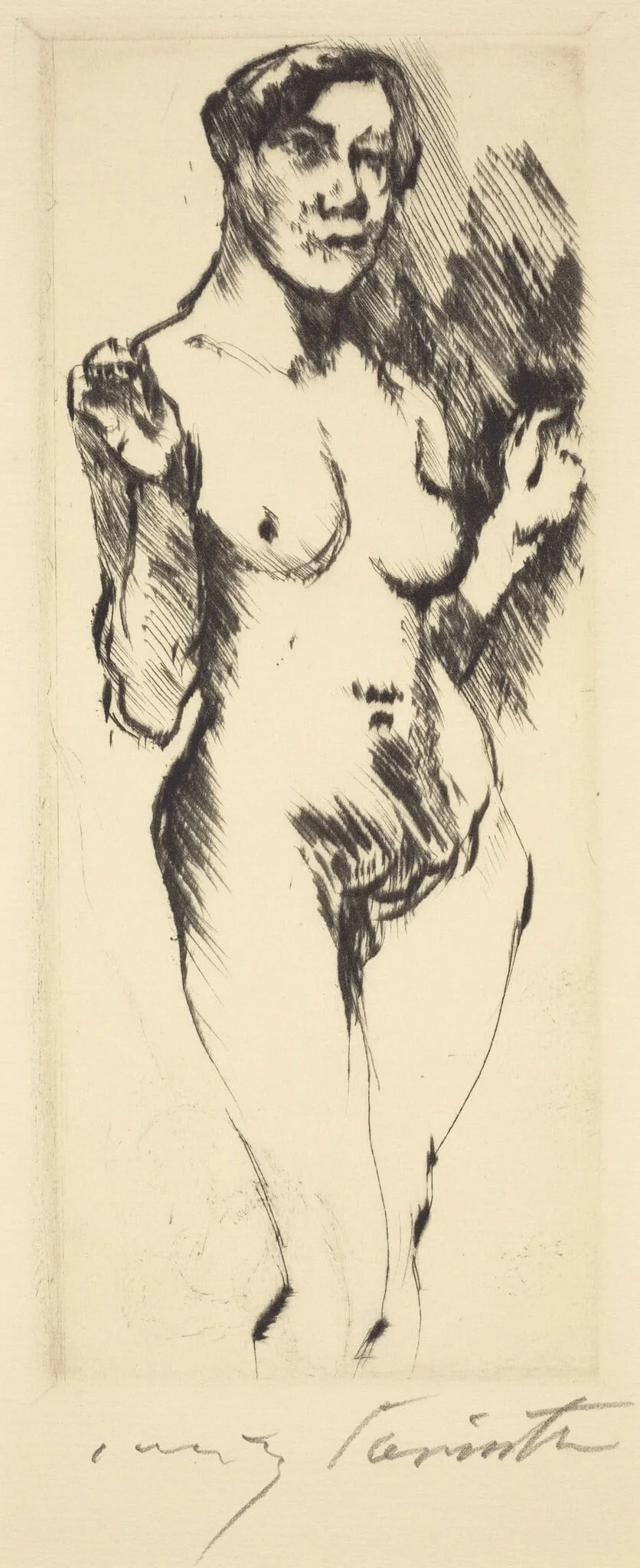 Stehende Weibliche akte (Standing Female Nude), detail