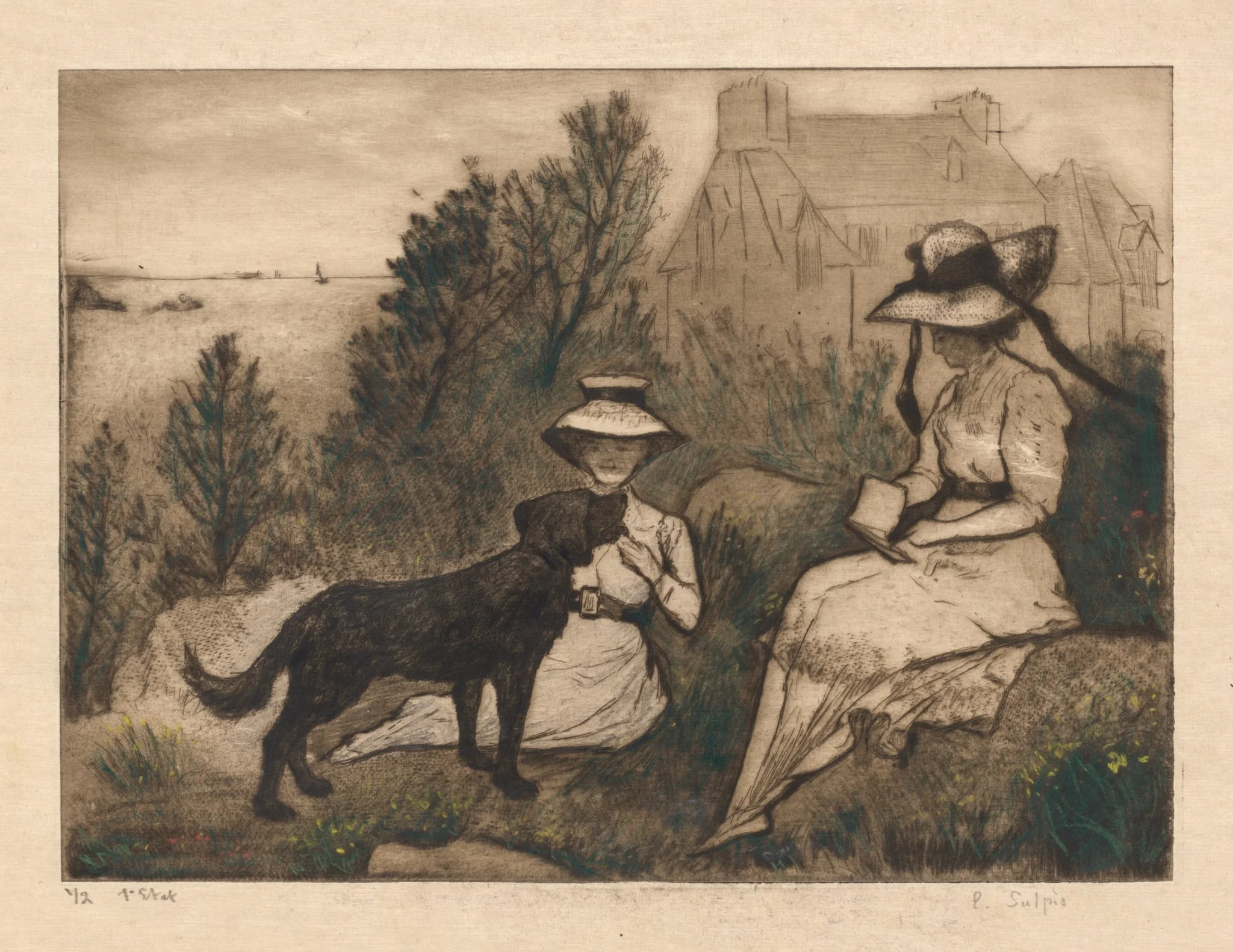 Au Jardin, detail
