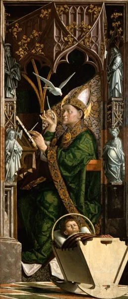 Saint Ambrose from Milan, detail