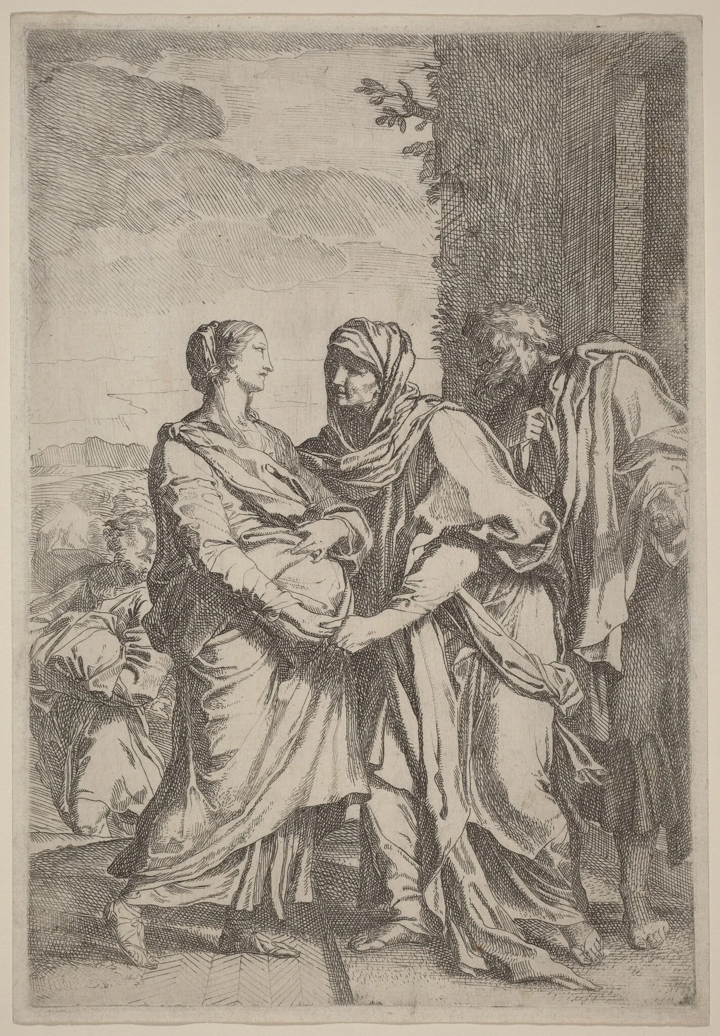 The Visitation, detail