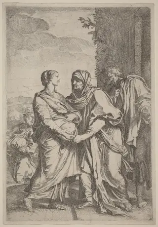 The Visitation, by Carlo Maratta, ink, 1669