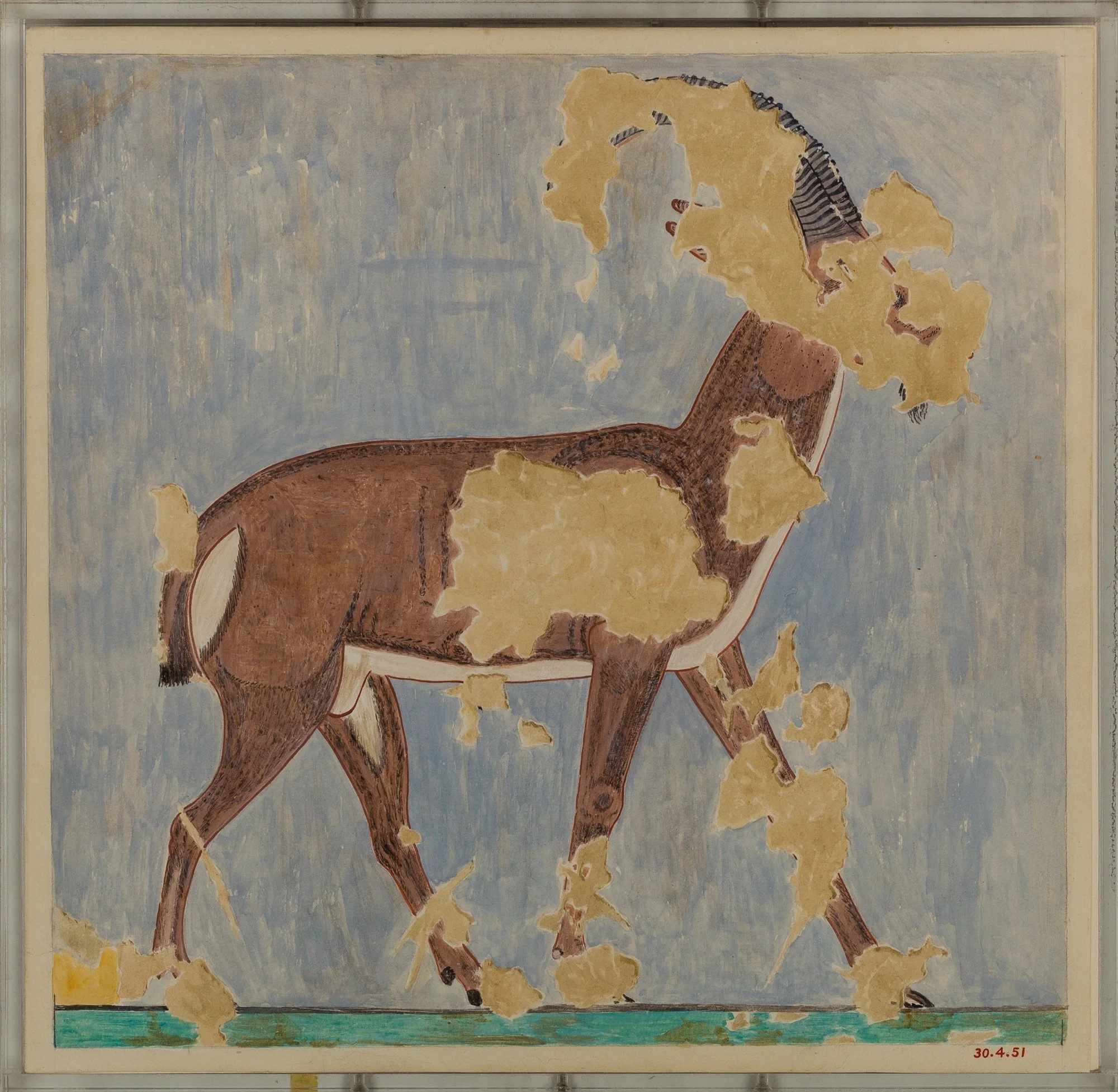 Ibex, Tomb of Amenhotep, detail