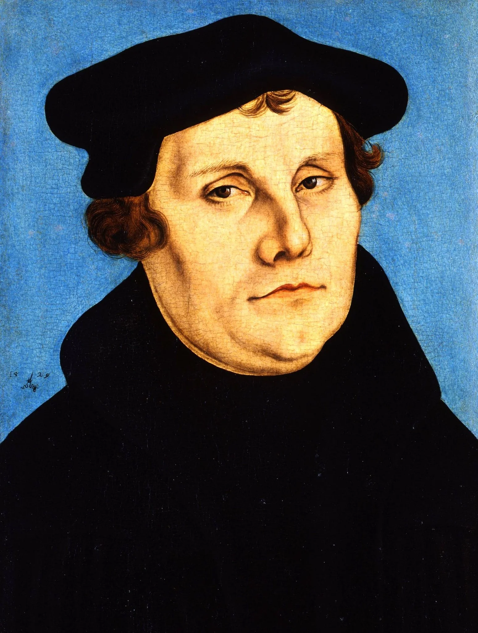 Portrait of Martin Luther, detail