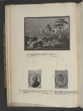 Landscape with waterfall, by Jean-Baptiste Pillement, watercolor, 1750