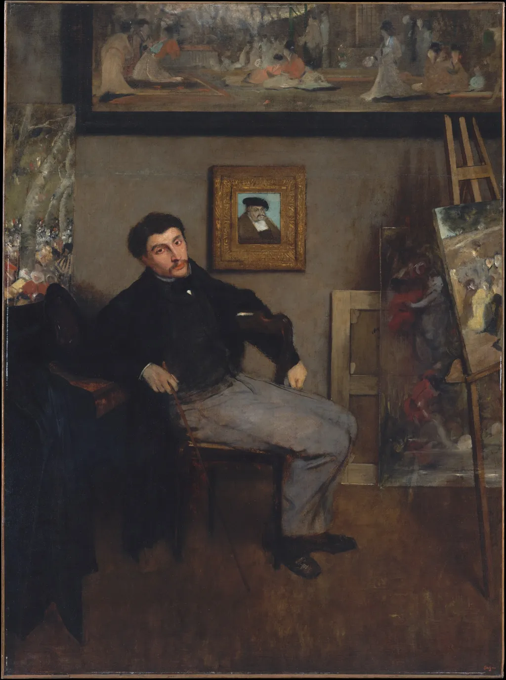 James-Jacques-Joseph Tissot (1836–1902), by Edgar Degas, oil, 1867