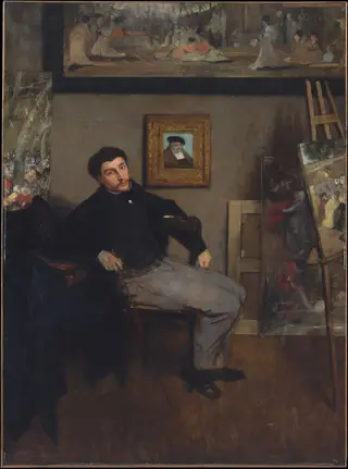 James-Jacques-Joseph Tissot (1836–1902), by Edgar Degas, oil, 1867