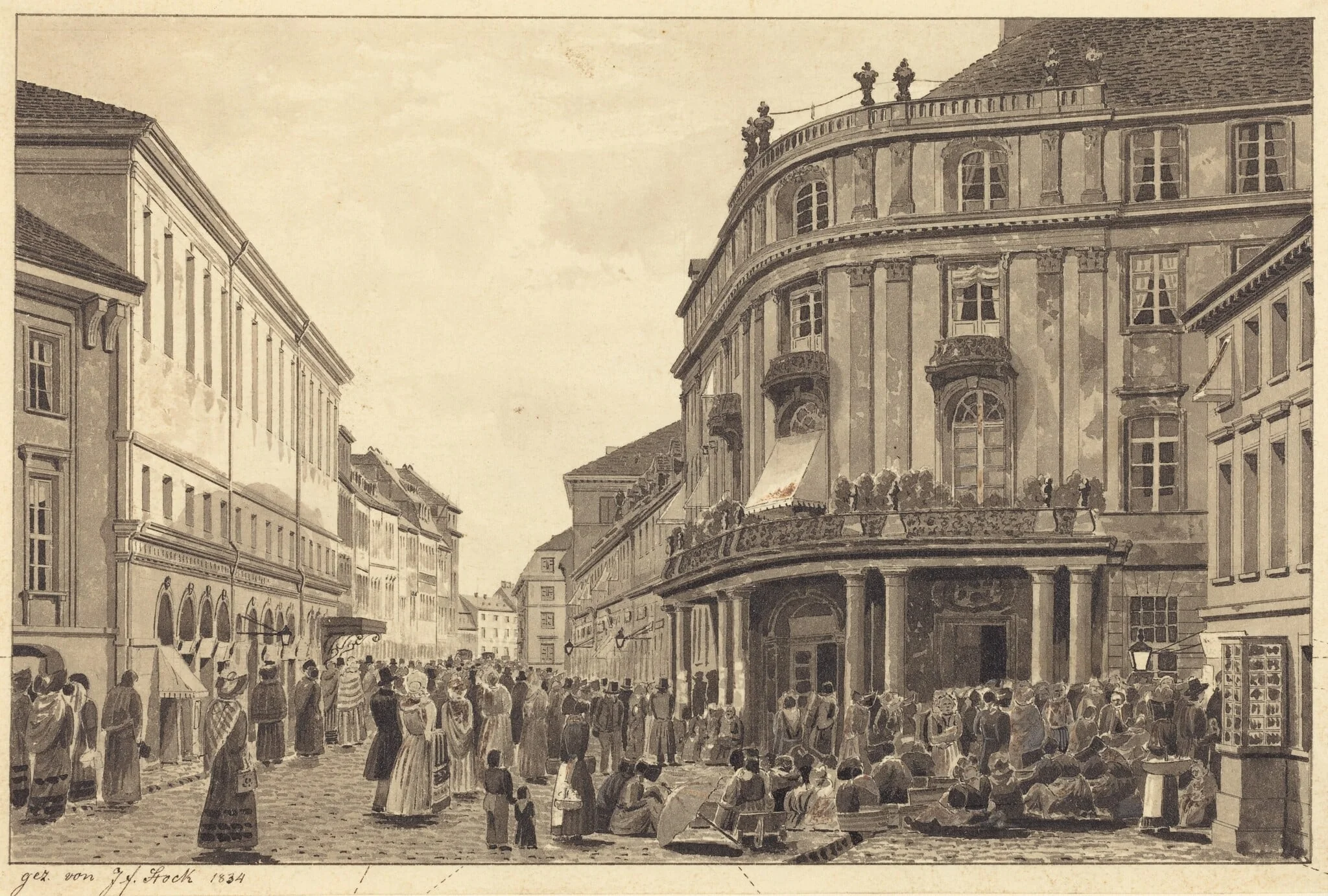 View of Muhlendamm, detail