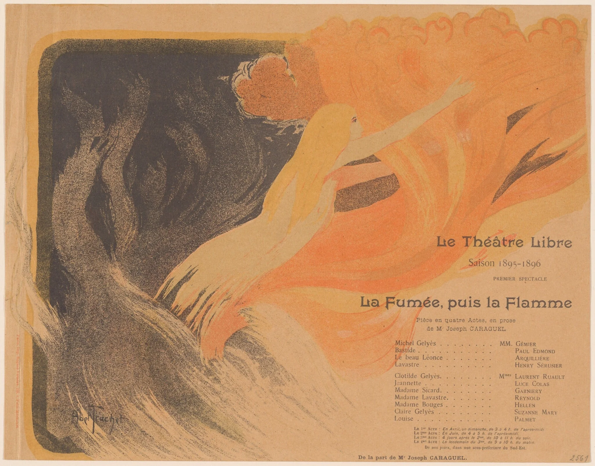 Théâtre Libre: La Fumée, puis la Flamme, detail