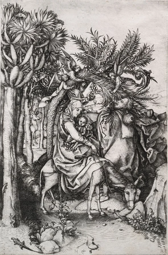 The Flight into Egypt, detail