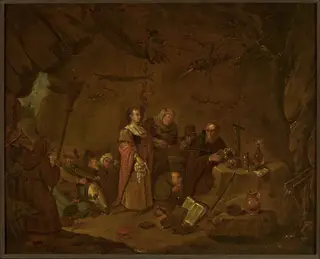 Temptation of St. Anthony, by David Teniers the Younger, oil, 1660
