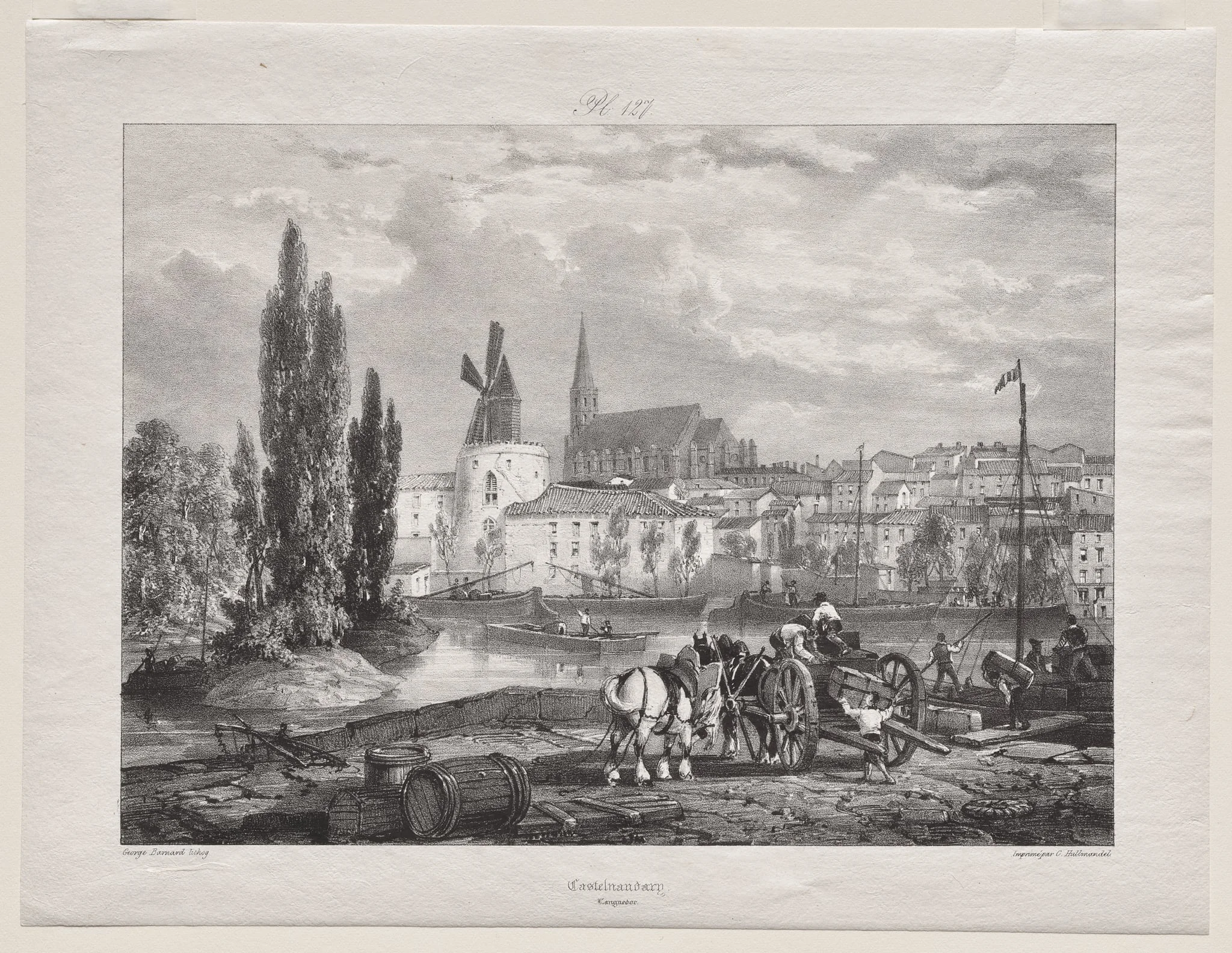 Voyages pittoresques et romantiques dans l'ancienne France (Languedoc II, part I): Castelnaudary, detail