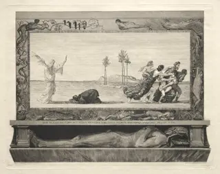 Vom Tode I, (Opus II, 1889) No. 10, by Max Klinger, 1889