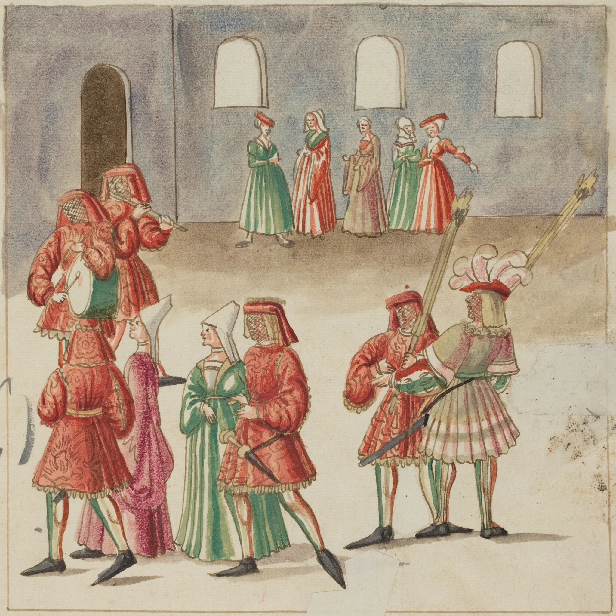 Masquerade, detail