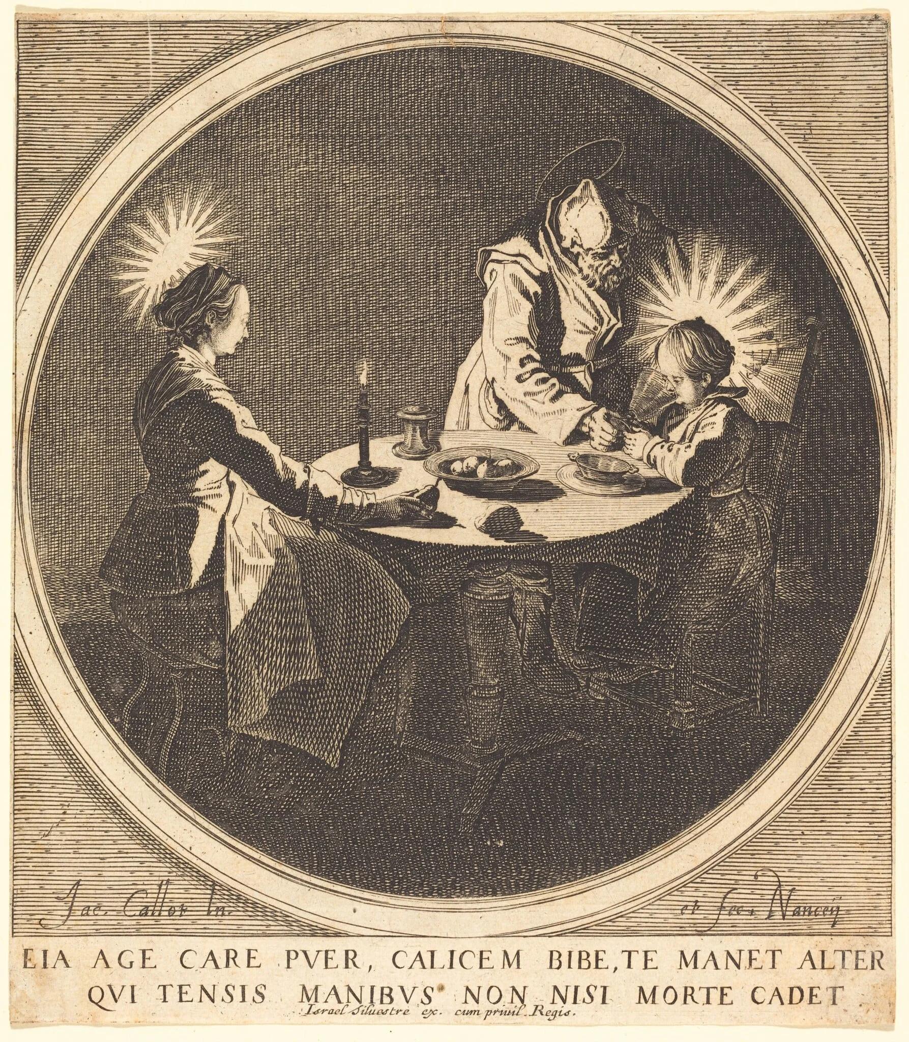 The Holy Family at Table, detail
